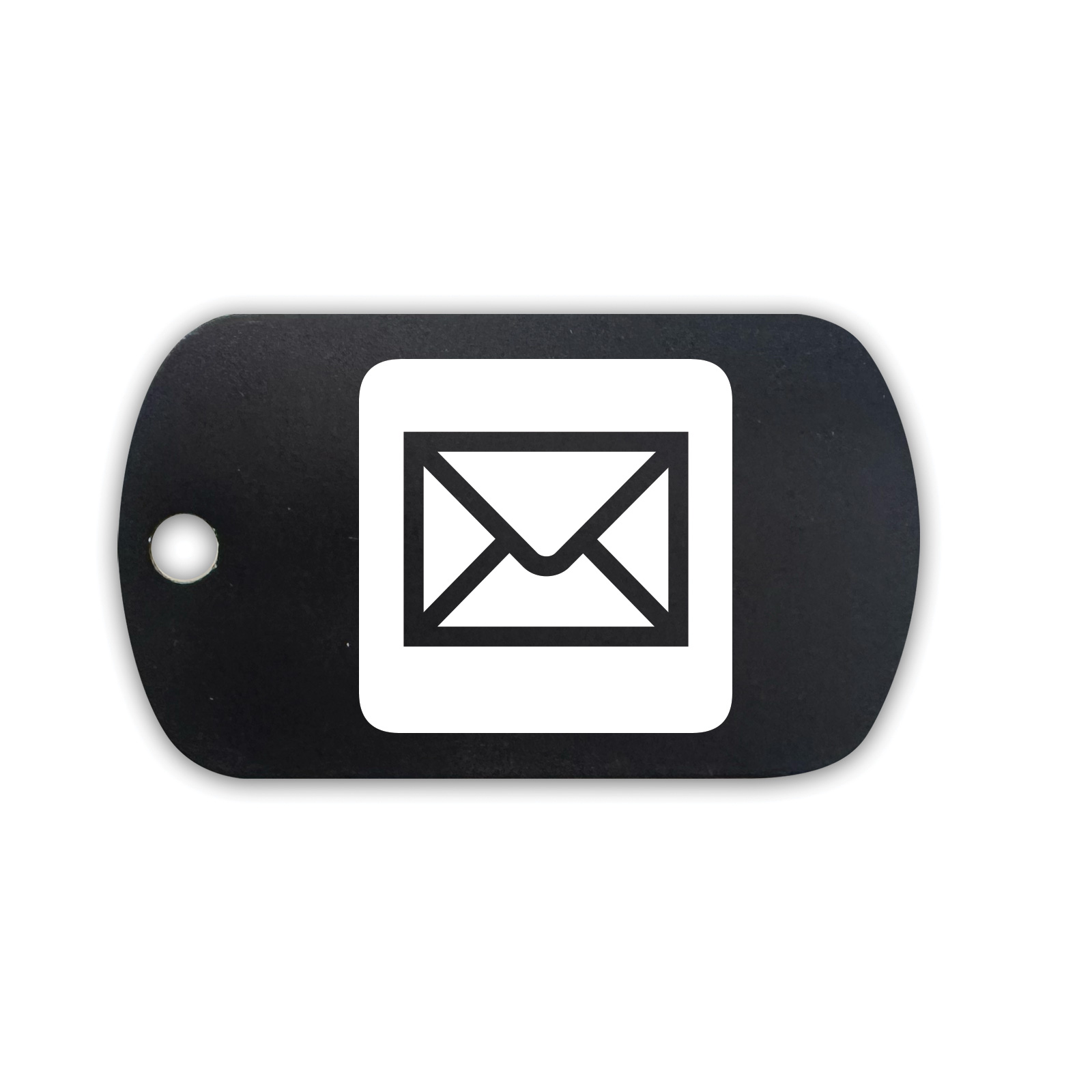 Mail V2 GI Dog Tag Aluminum Keychain with Custom Engraving