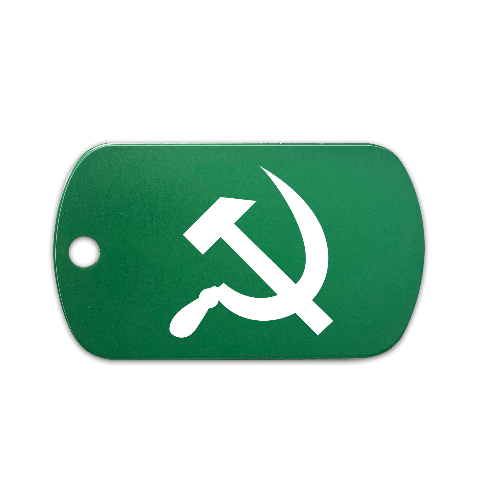 Hammer And Sickle GI Dog Tag Aluminum Keychain with Custom Engraving - Bild 8 von 14