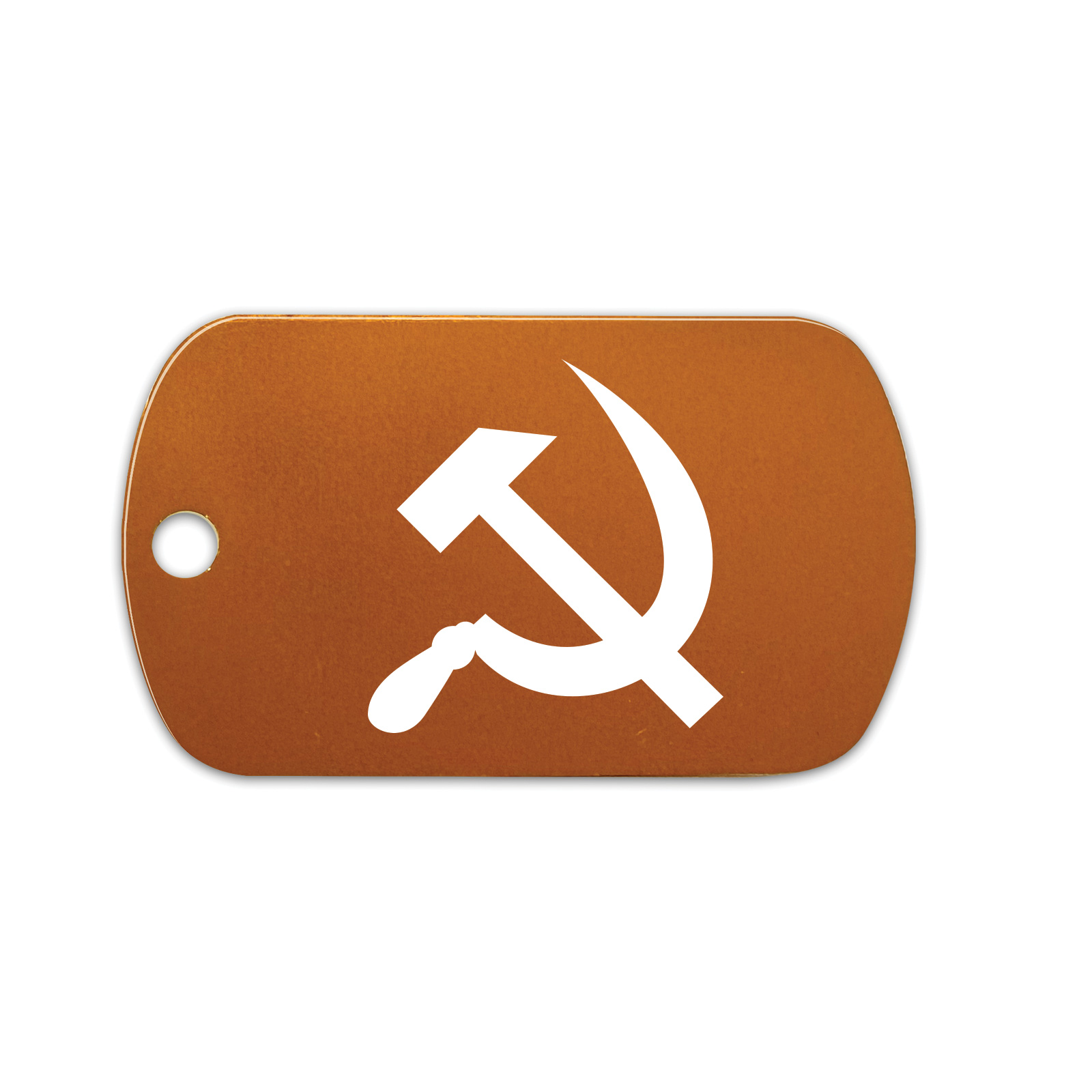 Hammer And Sickle GI Dog Tag Aluminum Keychain with Custom Engraving - Bild 10 von 14