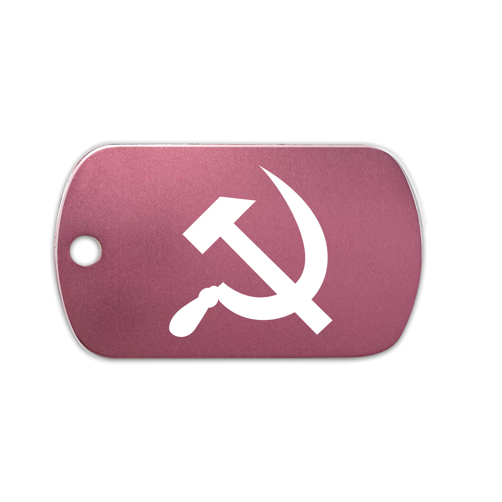 Hammer And Sickle GI Dog Tag Aluminum Keychain with Custom Engraving - Bild 11 von 14