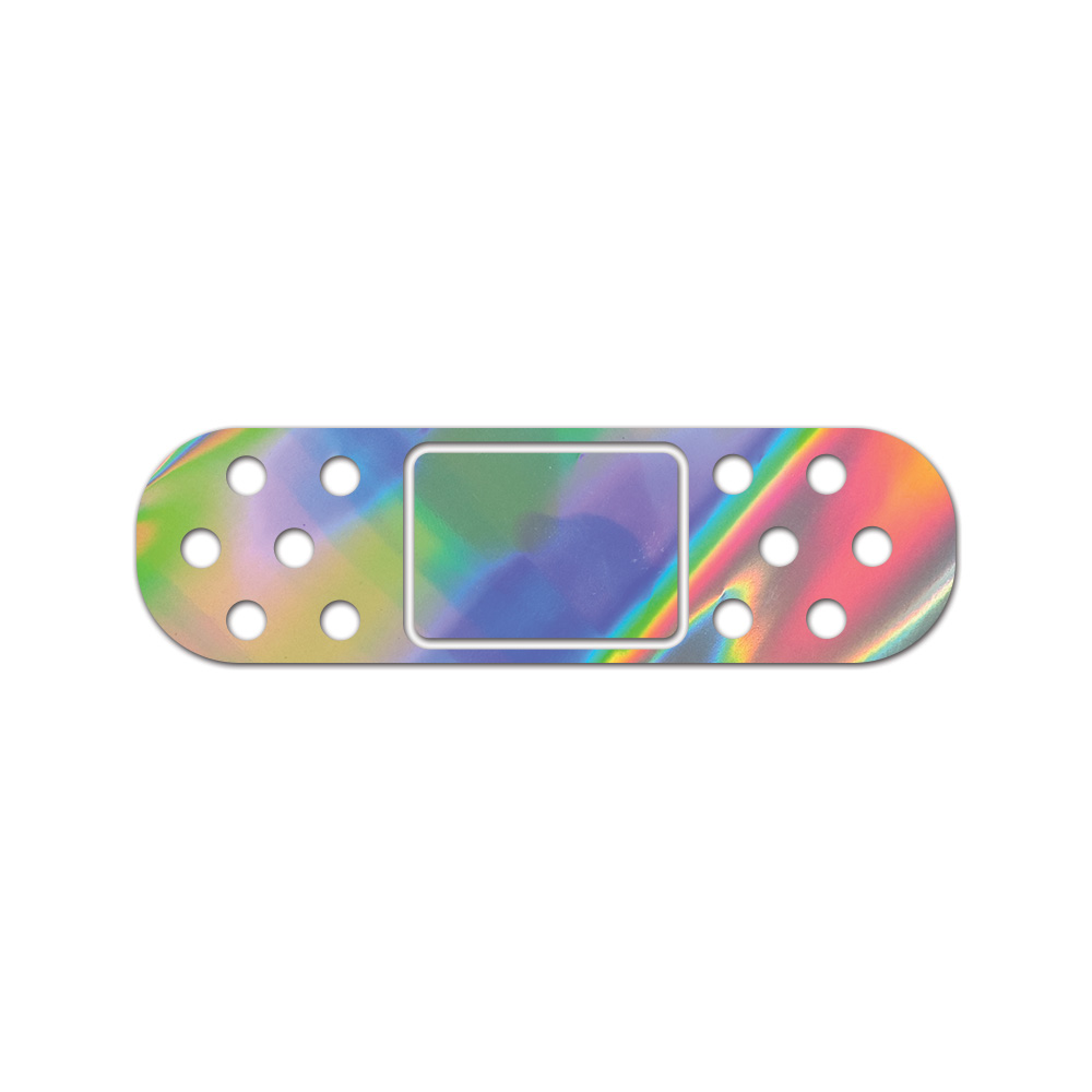 Bandage Sticker Die Cut Chrome Mirror Gold Silver Oil Slick Rainbow