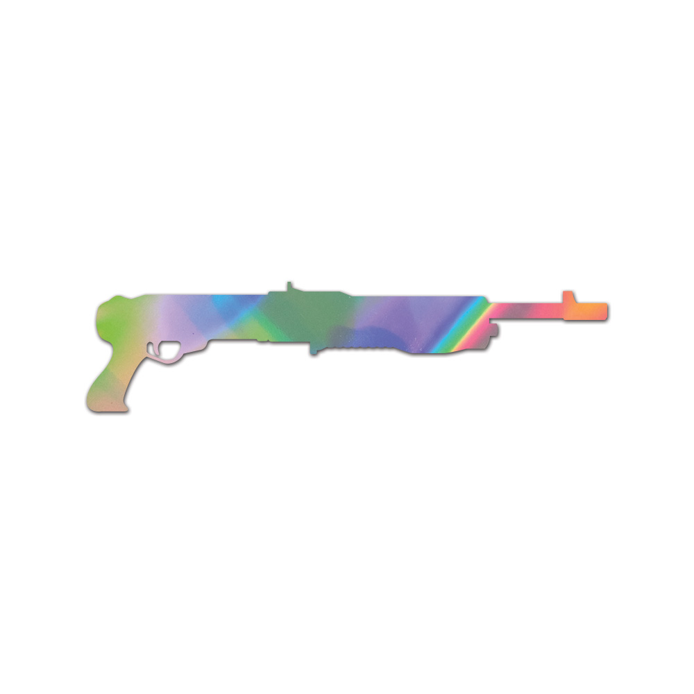 Spaz 12 Sticker Die Cut Chrome Mirror Gold Silver Oil Slick Rainbow