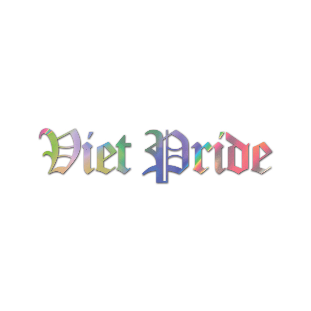 Viet Pride Sticker Die Cut Chrome Mirror Gold Silver Oil Slick Rainbow