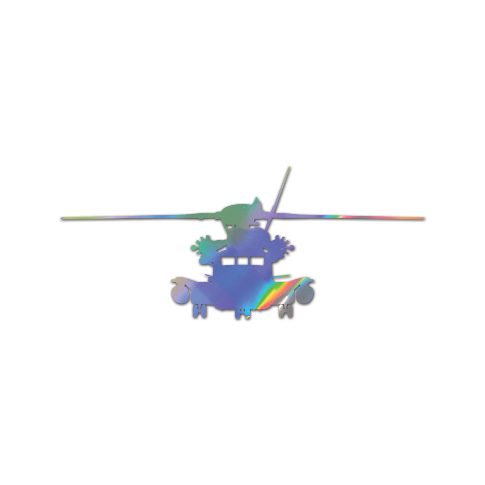 CH-53 Sea Stallion Sticker Die Cut Chrome Mirror Gold Silver Oil Slick Rainbow