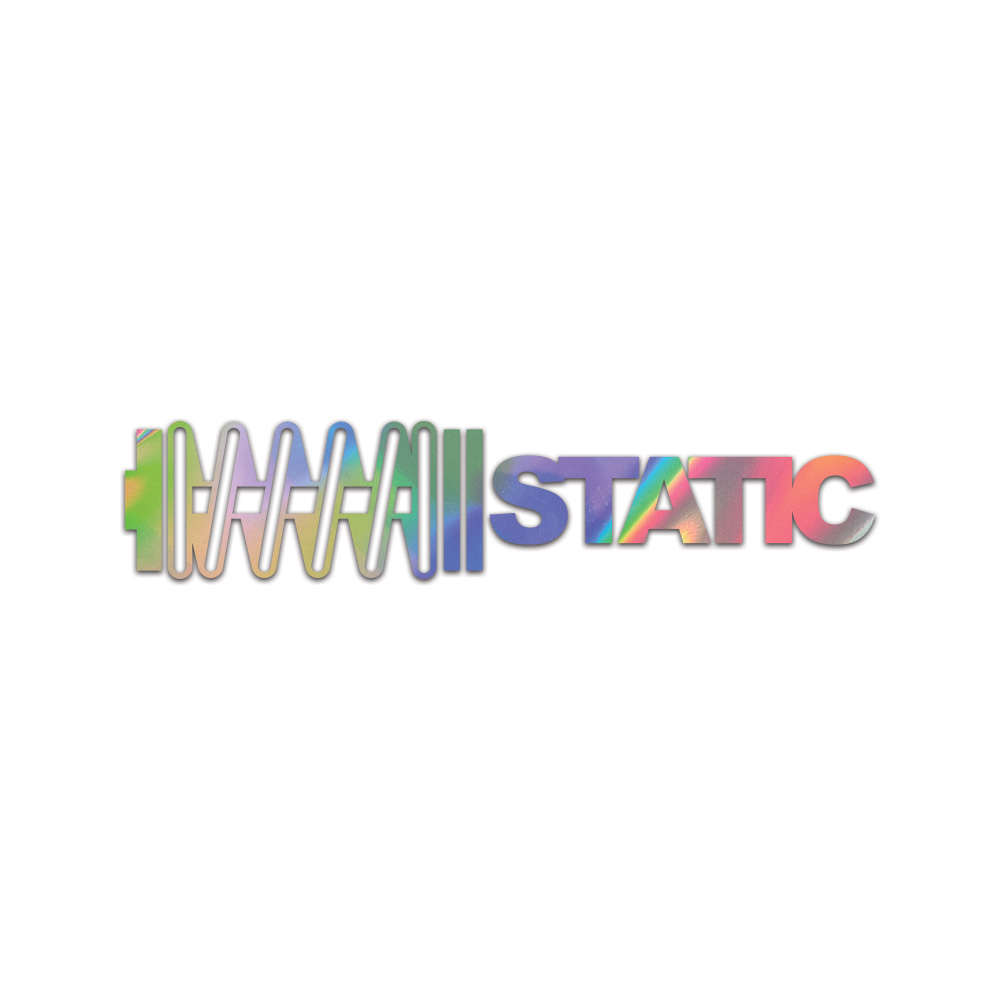 Static Sticker Die Cut Chrome Mirror Gold Silver Oil Slick Rainbow