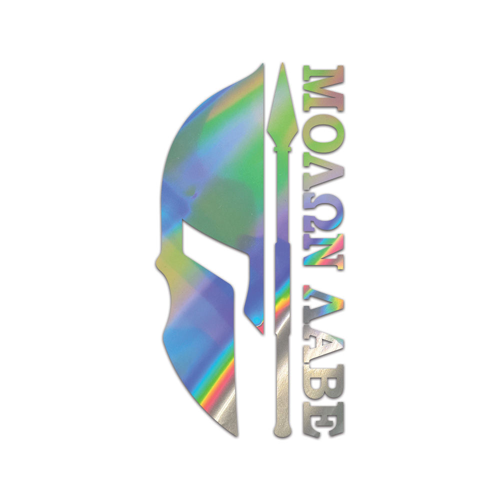 Molon Labe Sticker Die Cut Chrome Mirror Gold Silver Oil Slick Rainbow