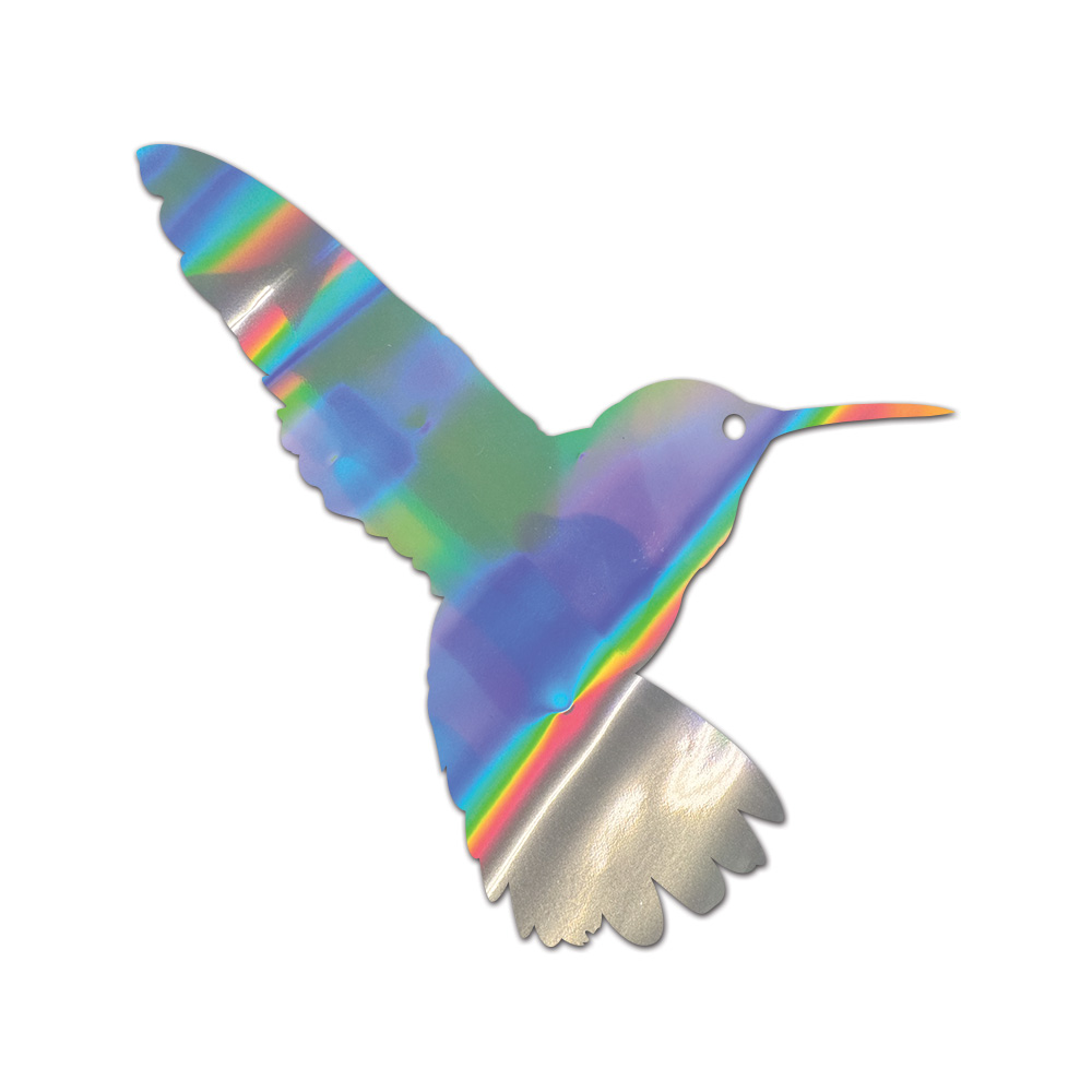 Hummingbird Sticker Die Cut Chrome Mirror Gold Silver Oil Slick Rainbow