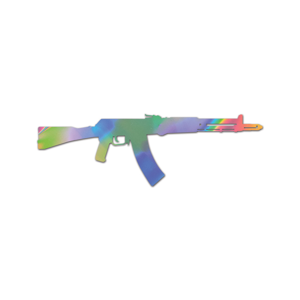 AN-94 Sticker Die Cut Chrome Mirror Gold Silver Oil Slick Rainbow