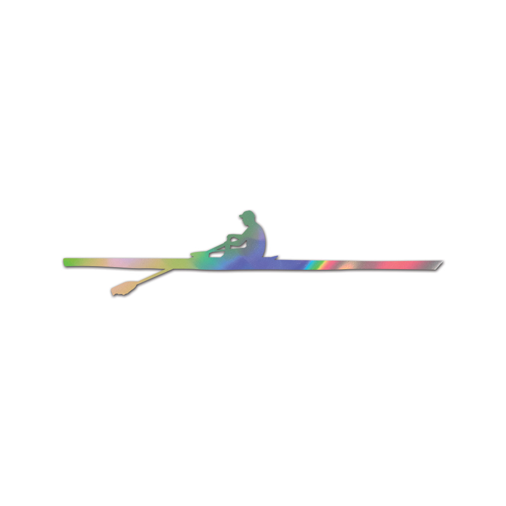 Side View Row Sticker Die Cut Chrome Mirror Gold Silver Oil Slick Rainbow