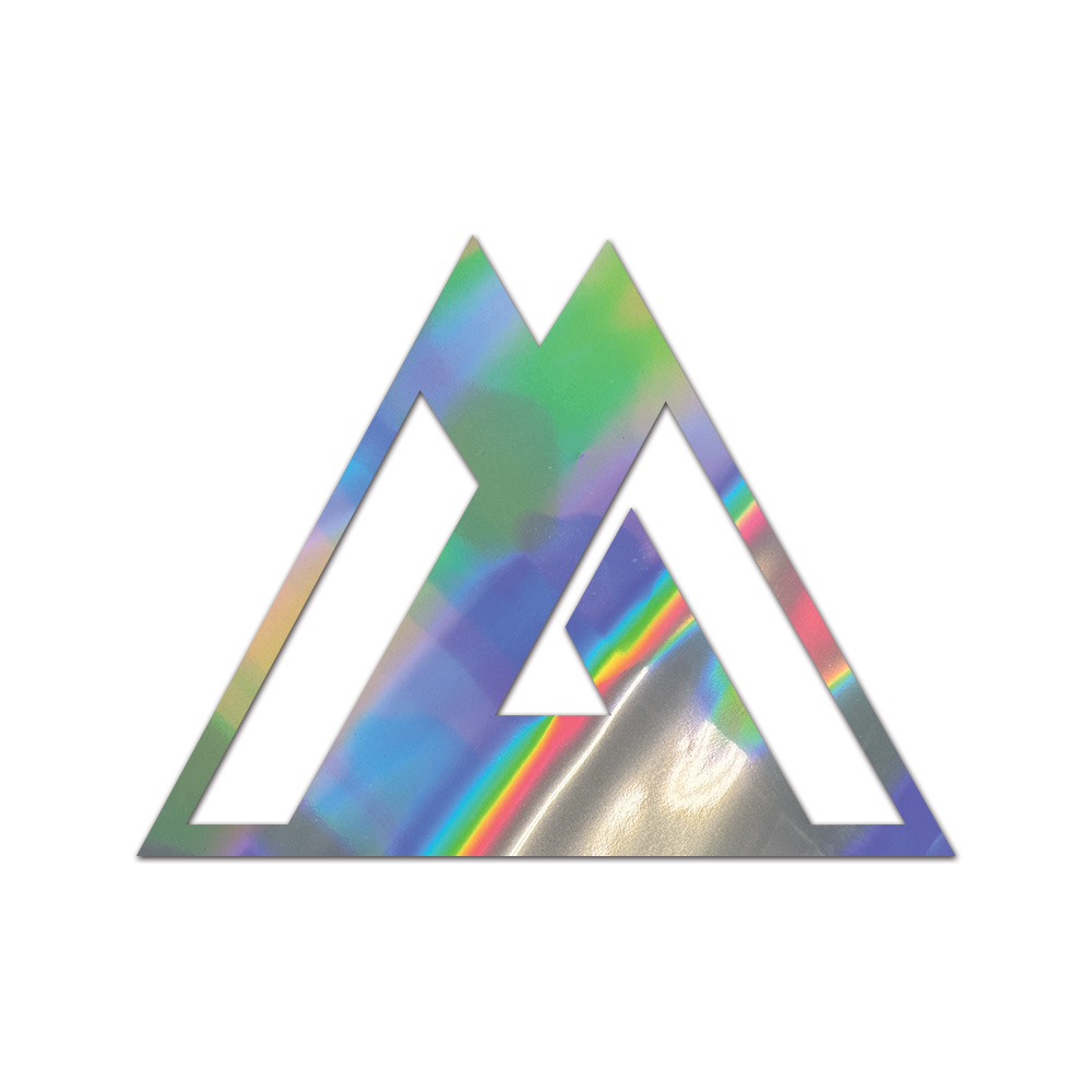 Toyama Prefecture Sticker Die Cut Chrome Mirror Gold Silver Oil Slick Rainbow